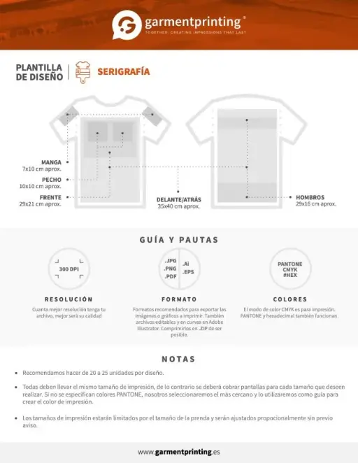 Pautas y Tamaños de impresión textil y de merchandising-2