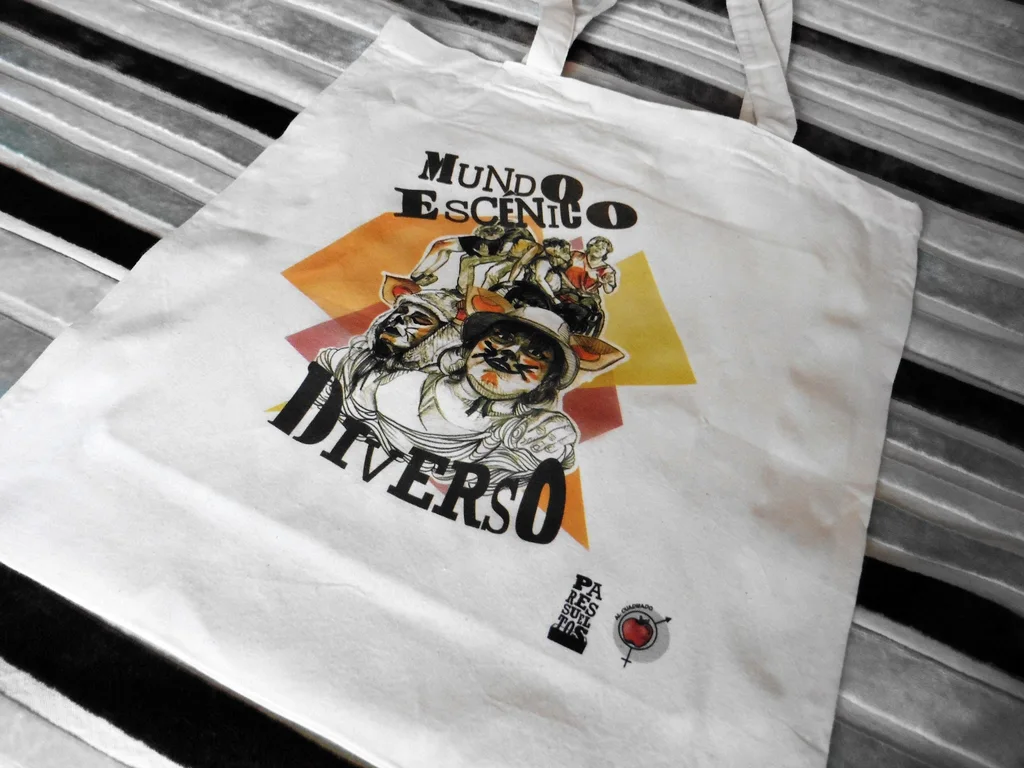 Tote bag de algodón natural impresa a todo color