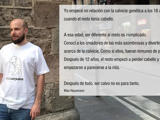 Camiseta blanca personalizada de Hola Soy Calvo