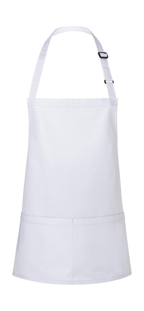 Delantal peto corto Basic con hebilla y bolsillo