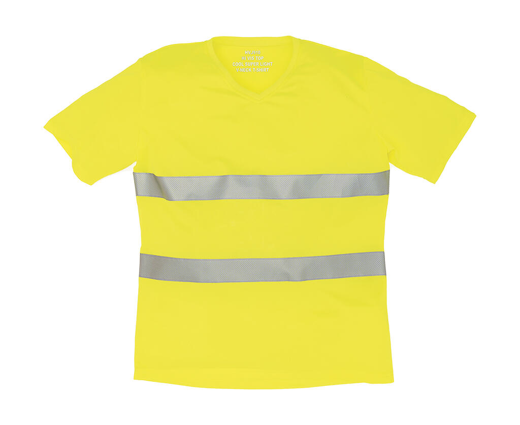 Camiseta cuello V Fluo