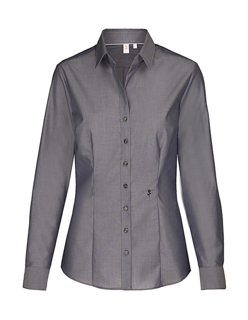 Camisa Kent ajustada manga larga mujer