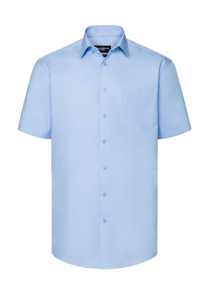 Camisa entallada manga corta Coolmax® hombre