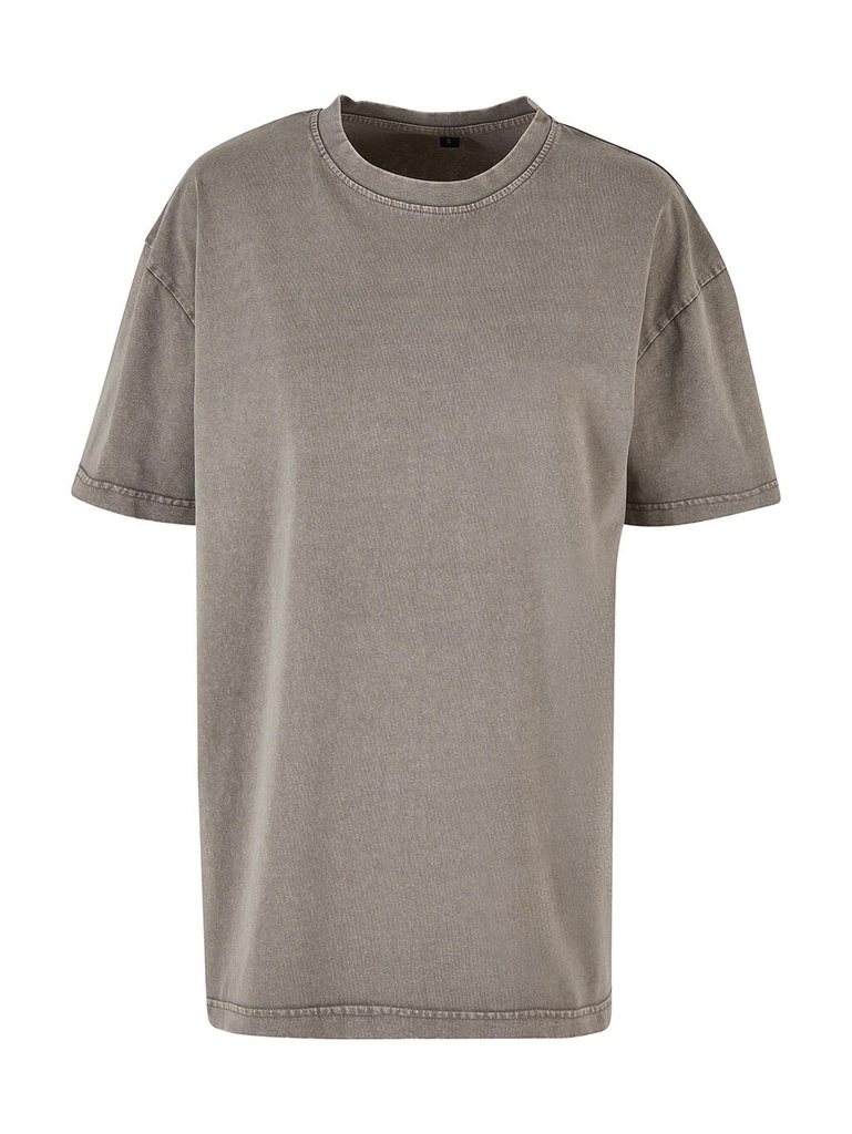 Ladies Oversized Acid Wash