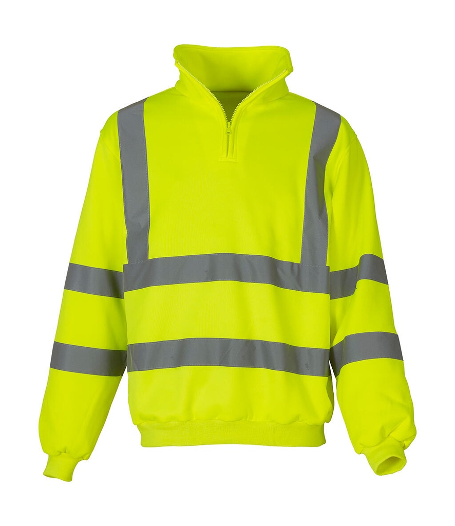 Sudadera Fluo 1/4 cremallera