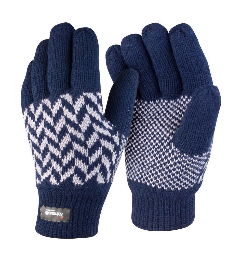 Guantes con patrón Thinsulate