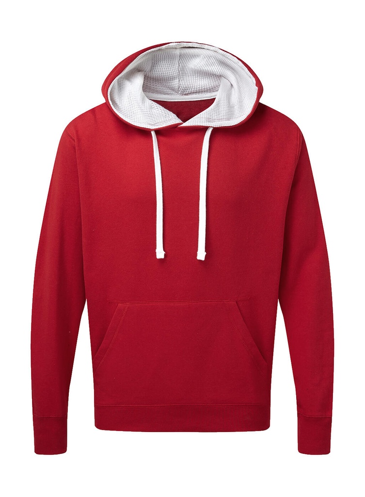 Sudadera capucha en contraste