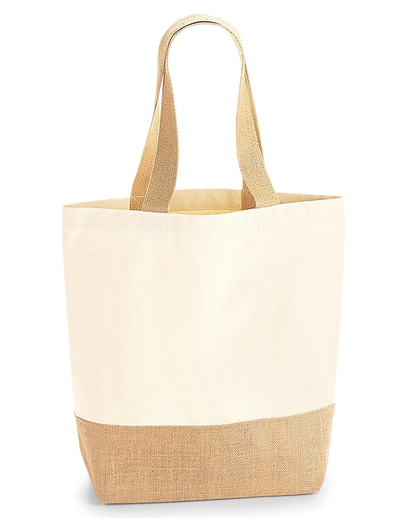 Bolsa algodón base de yute