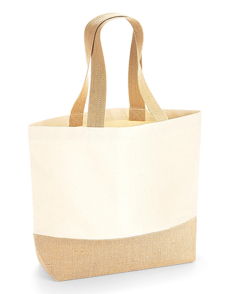 Bolsa Tote base de yute