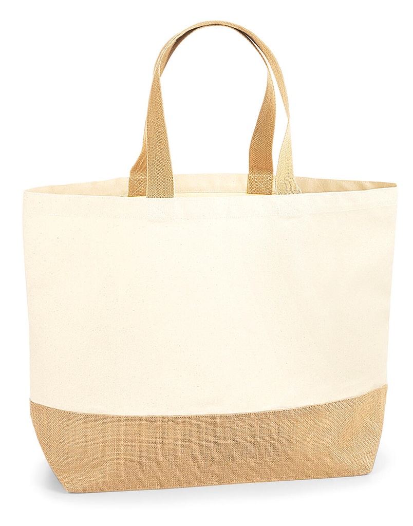 Bolsa Tote base de yute XL