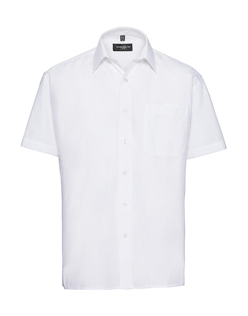 Camisa popelin manga corta con bolsillo