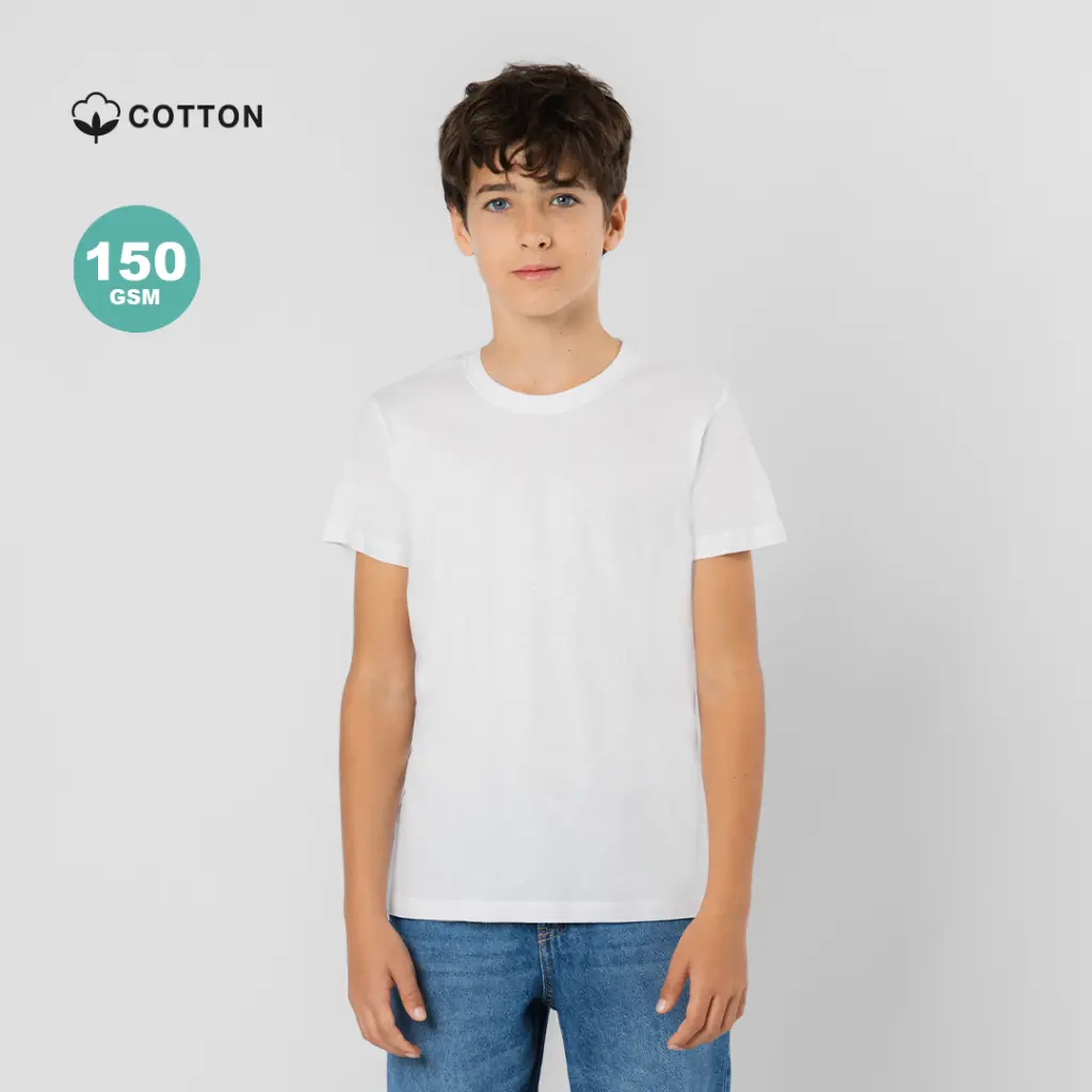 Camiseta Niño Blanca "keya" YC150 