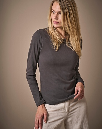 Camiseta orgánica manga larga Interlock mujer