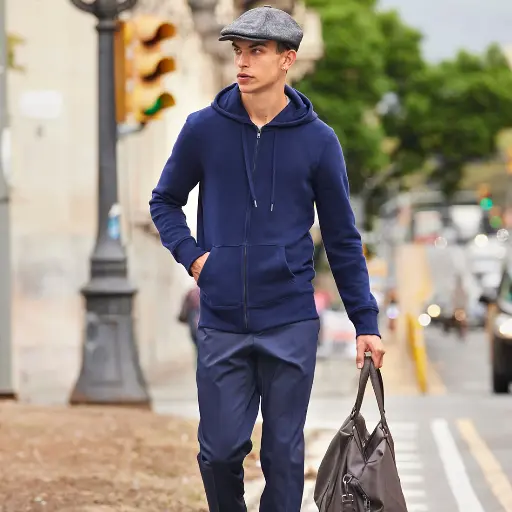Sudadera King con capucha y cremallera hombre
