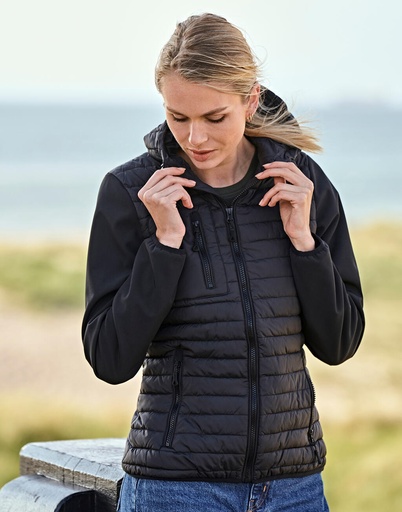 Chaqueta Crossover mujer con capucha