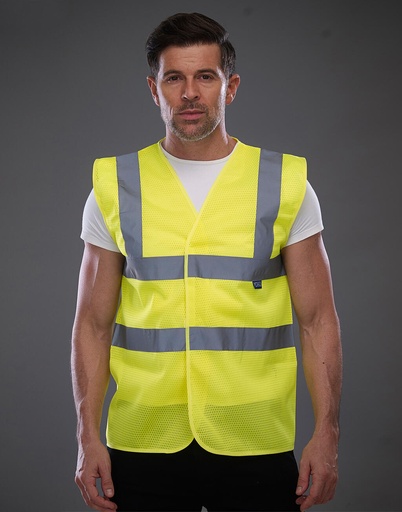 Chaleco malla Fluo