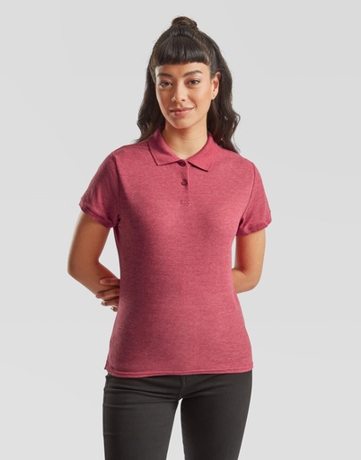 Polo piqué 65/35 mujer