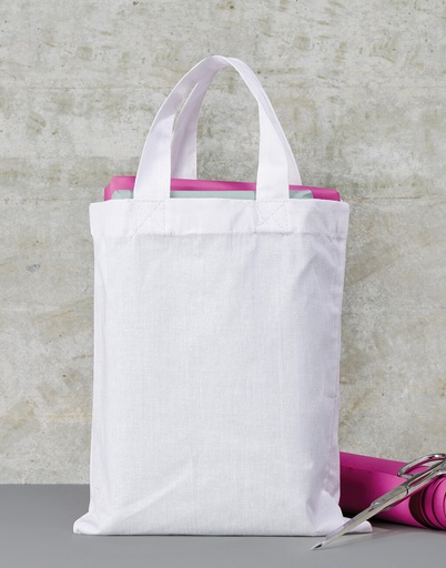 Bolsa algodón pequeña asa corta