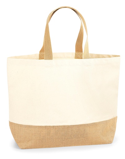 [666280080] Bolsa Tote base de yute XL