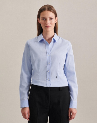 Camisa Kent ajustada manga larga mujer