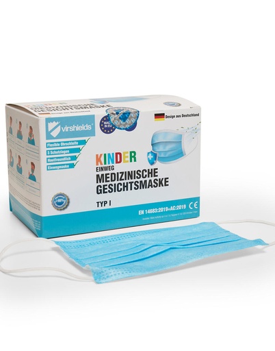 [995633010] Mascarilla médica de 3 capas para niños